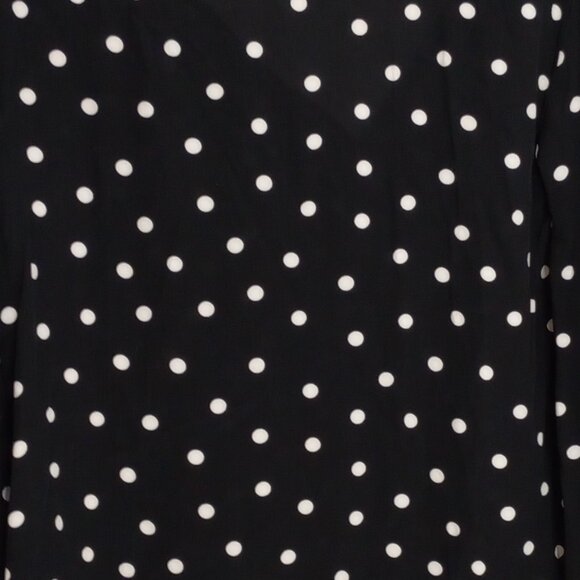 Sanctuary Alma Black & White Polka Dot Boho Blouse - Picture 6 of 7